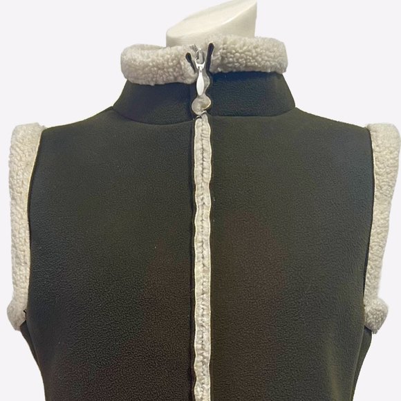 Rare Vintage 90s, R&R Faux Suede Sherpa Vest- Size M - Picture 11 of 15